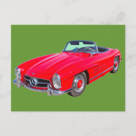 1960メルセデスベンツ300 SLコンバーチブル ポストカード