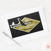 1960モホーク航空II 長方形シール (封筒)