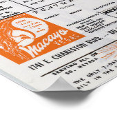 1960ラスベガスエリアの地図 ポスター (角)