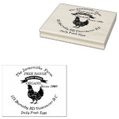 1960年からファミリービジネスチキン卵農場 ラバースタンプ (押印)