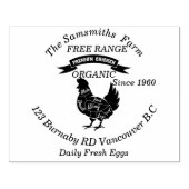 1960年からファミリービジネスチキン卵農場 ラバースタンプ (インプリント)