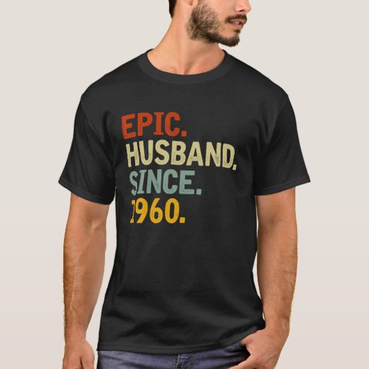 1960年から62おもしろい年のア結婚ニブ Tシャツ (正面)