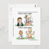 1960年と2014年の冷戦おもしろい ポストカード (正面/裏面)