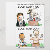 1960年と2014年の冷戦おもしろい 便箋 (正面/裏面)