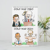 1960年と2014年の冷戦おもしろい 便箋 (スタンド正面)