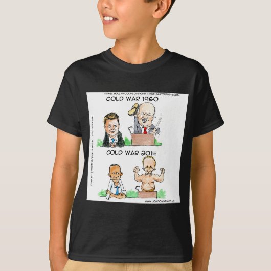 1960年と2014年の冷戦がおかしい Tシャツ (正面)