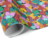 1960年のカラーパレインスパイアット抽象芸術 ラッピングペーパー (ロールコーナー)