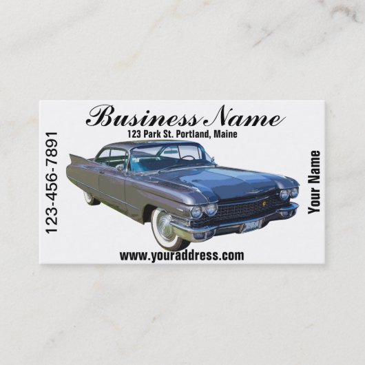 1960年のキャデラックの贅沢車 名刺 (正面)