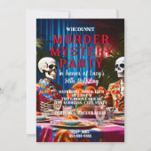 1960年の殺人事件の謎1960年スタイルディナーパーティー 招待状 (正面)