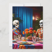 1960年の殺人事件の謎1960年スタイルディナーパーティー 招待状 (裏面)