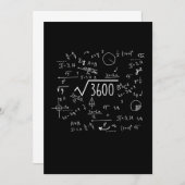 1960年の算数60生まれ誕生日60年 招待状 (正面/裏面)