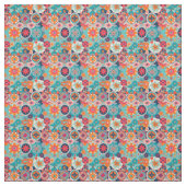 1960年の花とマンダラ ファブリック (見本)