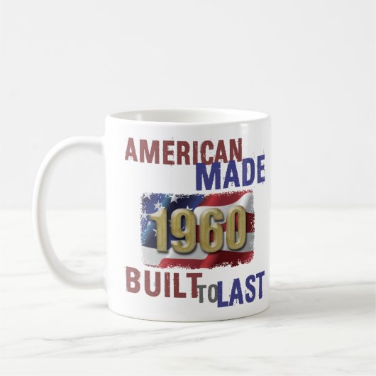 1960年アメリカンメイド60誕生日 コーヒーマグカップ (左)