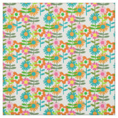 1960年スタイル花 ファブリック (見本)