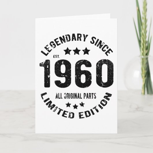 1960年ヴィンテージ誕生日 カード (正面)
