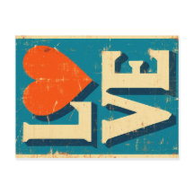 1960年代にインスパイアされたLOVEグラフィック