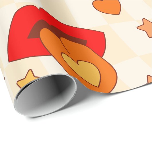 1960年代のグルーヴポップ・アートのァートキス ラッピングペーパー (ロールコーナー)