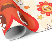 1960年代のグルーヴポップ・アートのアールのワファンキーレンティーズ ラッピングペーパー (ロールコーナー)