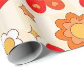 1960年代のグルーヴポップ・アートのアールバレンタインのキノコ舌 ラッピングペーパー (ロールコーナー)