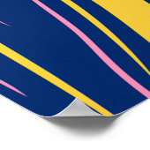 1960年代のスタイル波の背景。波状サイケド ポスター (角)