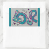 1960年代のスタイル 長方形シール (バッグ)