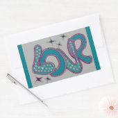 1960年代のスタイル 長方形シール (封筒)