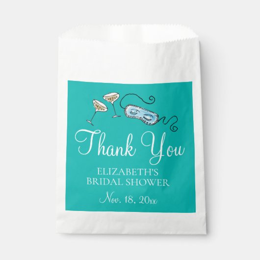 1960年代のティファニーブルーのキュートなデザイン おしゃれな朝食 フェイバーバッグ (正面)