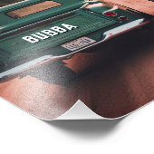 1960年代のトラックと名前をカスタムする フォトプリント (角)