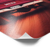 1960年代のトラックを土の道を下る名前をカスタムする フォトプリント            (角)