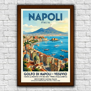 1960年代のナポリ イタリア旅行ポスター ポスター