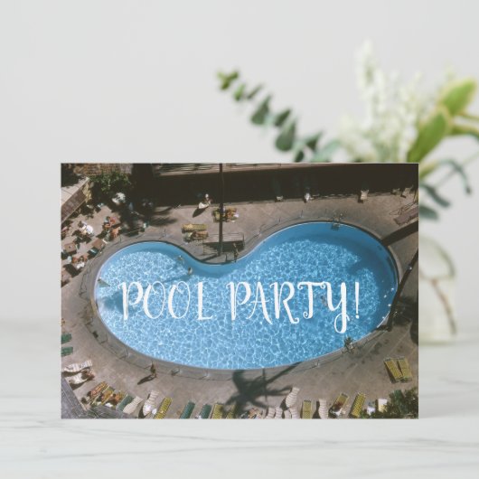 1960年代のプー刺激を受けたル中世紀水泳パーティー 招待状 (スタンド正面)