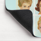1960年代のヘアスタイルグリッド マウスパッド (コーナー)