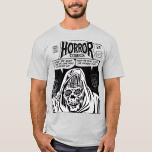 1960年代のホラーコミック広告Tシャツ Tシャツ