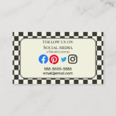 1960年代のレトロなアメリカの食堂1950年代ミルクシェイク 名刺 (裏面)