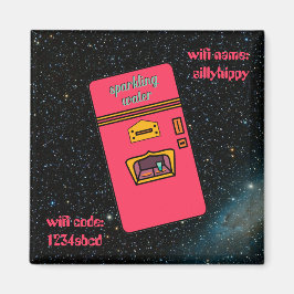 1960年代のレトロ冷蔵庫の宇宙 マグネット