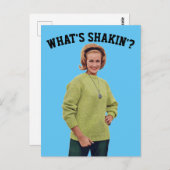 1960年代のレトロ女性葉書 ポストカード (正面/裏面)