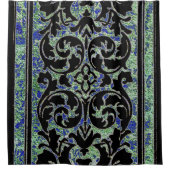 1960年代のヴィンテージ壁紙 シャワーカーテン (正面)