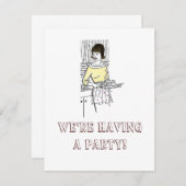 1960年代の主婦 – 招待状、私たちはH... 招待状 (正面/裏面)