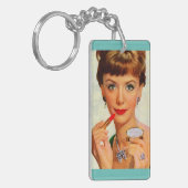 1960年代の口紅の女性 キーホルダー (正面左)