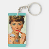 1960年代の口紅の女性 キーホルダー (裏面)