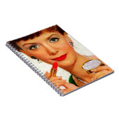 1960年代の口紅の女性 ノートブック (右側)