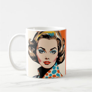 1960年代の女性 コーヒーマグカップ