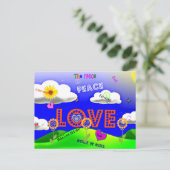 1960年代の平和と愛 ポストカード (スタンド正面)