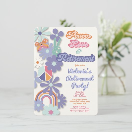 1960年代の平和への愛と引退 招待状 (スタンド正面)