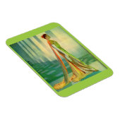 1960年代の美しい女性の夕べガウン マグネット (右側)