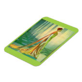 1960年代の美しい女性の夕べガウン マグネット (左側)