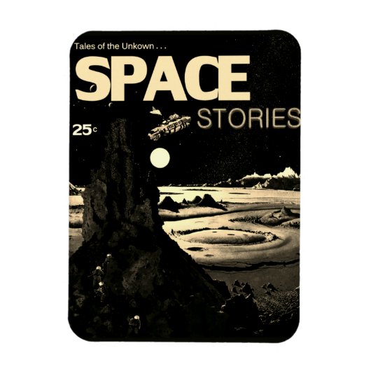 1960年代の「SPACE Stories」フレキシブルマグネット マグネット (縦)