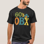 1960年代のOBX - 平和、愛、海洋の潮流 Tシャツ (正面)