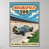 1960年代インディアナポリス500ヴィンテージウォールポスター ポスター (正面)