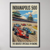 1960年代インディアナポリス500ヴィンテージウォールポスター ポスター (正面)